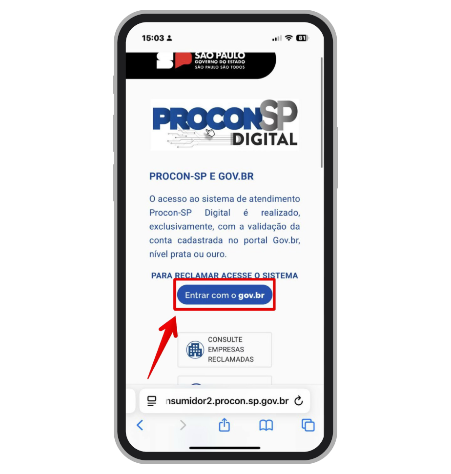 Faça login na sua conta gov.br
