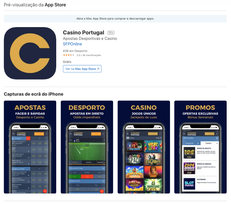 App Casino Portugal: Código promocional Casino Portugal