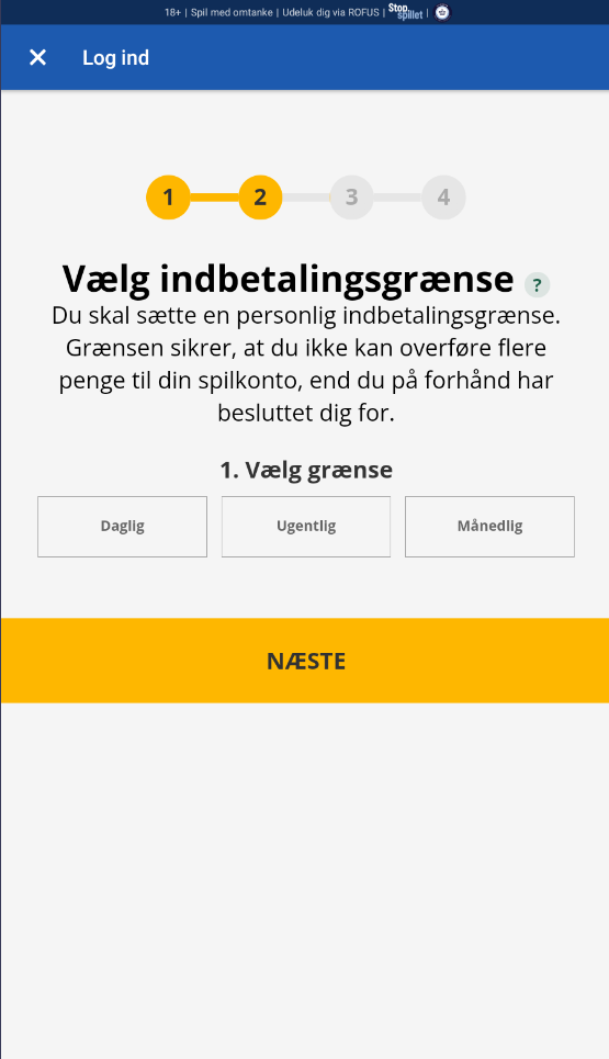 Sæt grænser for indskud