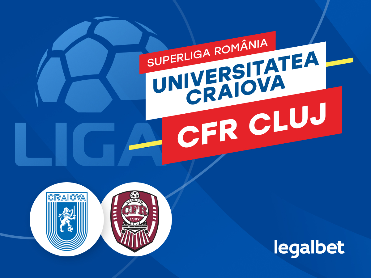 Karbacher: CS Universitatea Craiova - CFR Cluj: cote la pariuri si statistici.