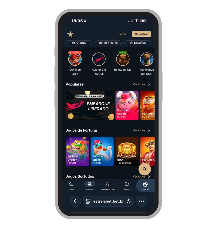 EstrelaBet é um dos cassinos online mais populares do Brasil