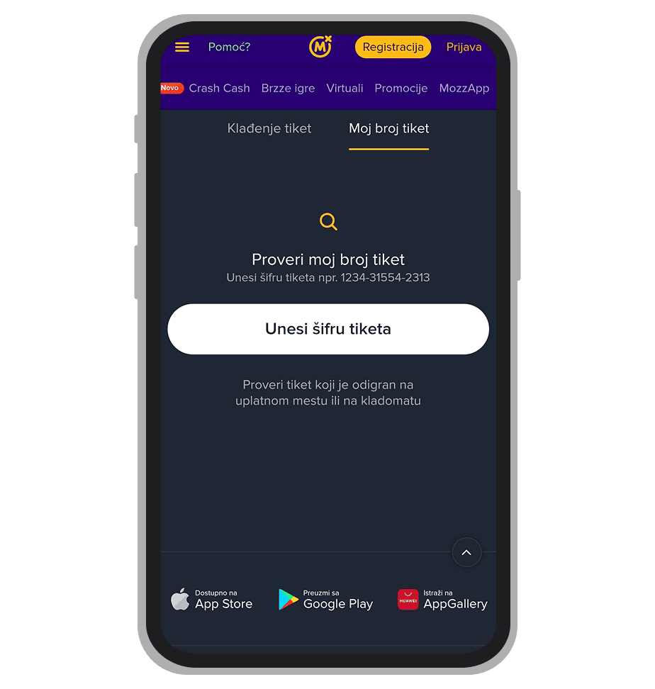 MozzartBet moj broj tiket