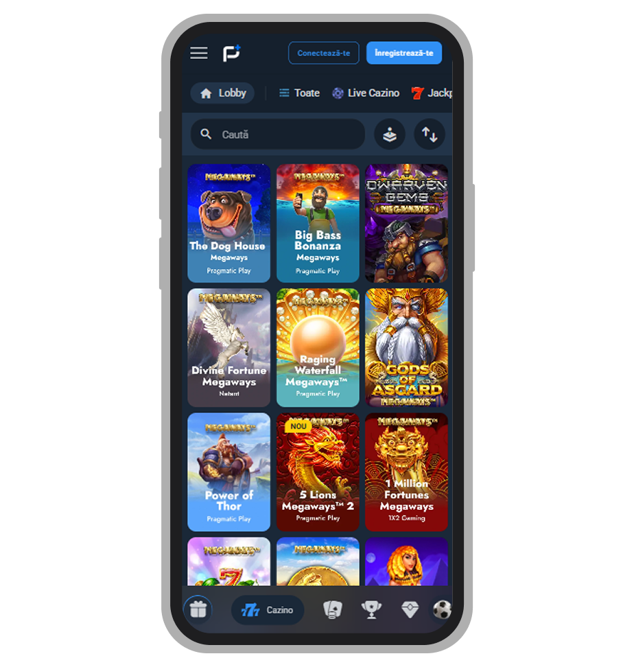 Păcănele Megaways la Pariuri Plus