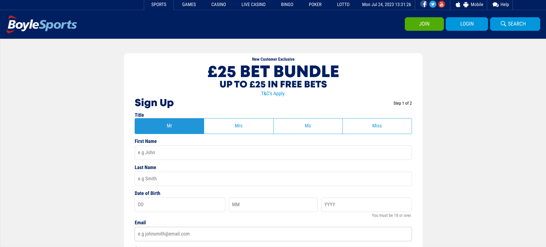 How to Claim Free Bets: BoyleSports
