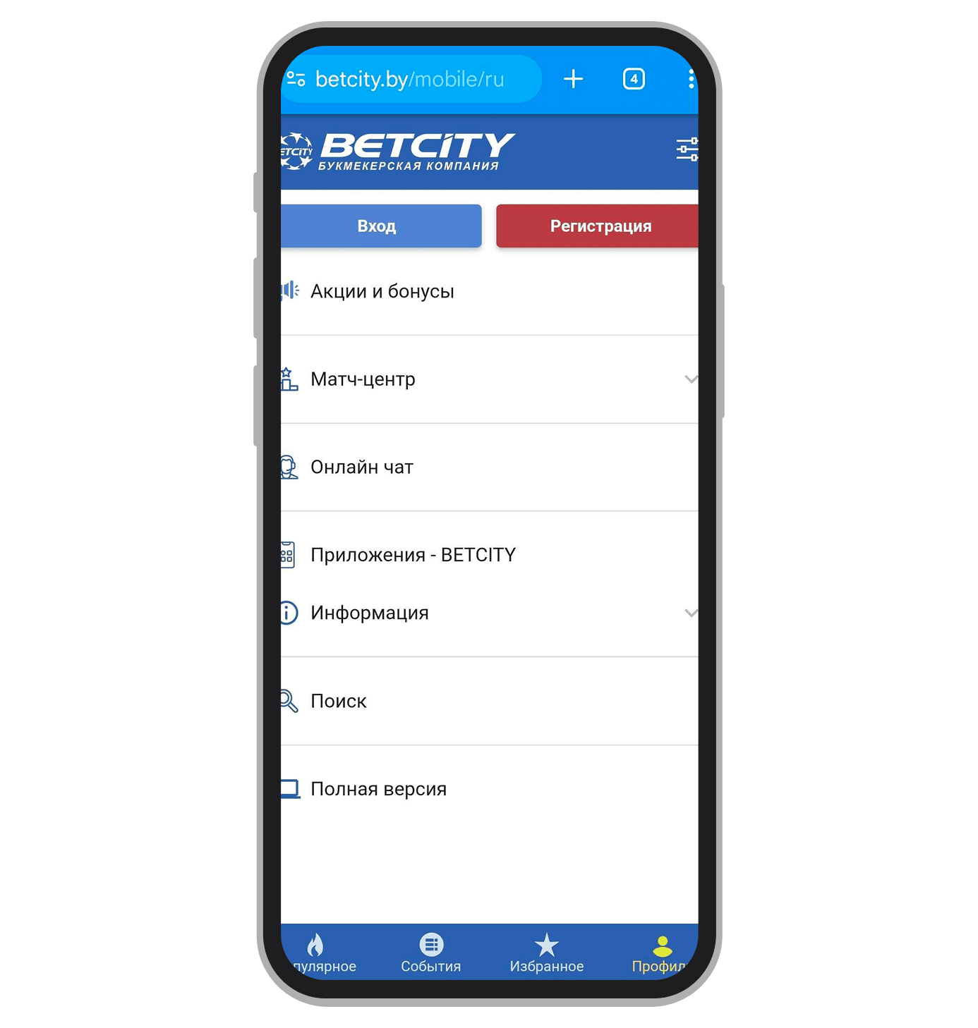 «Профиль» в БЕТСИТИ