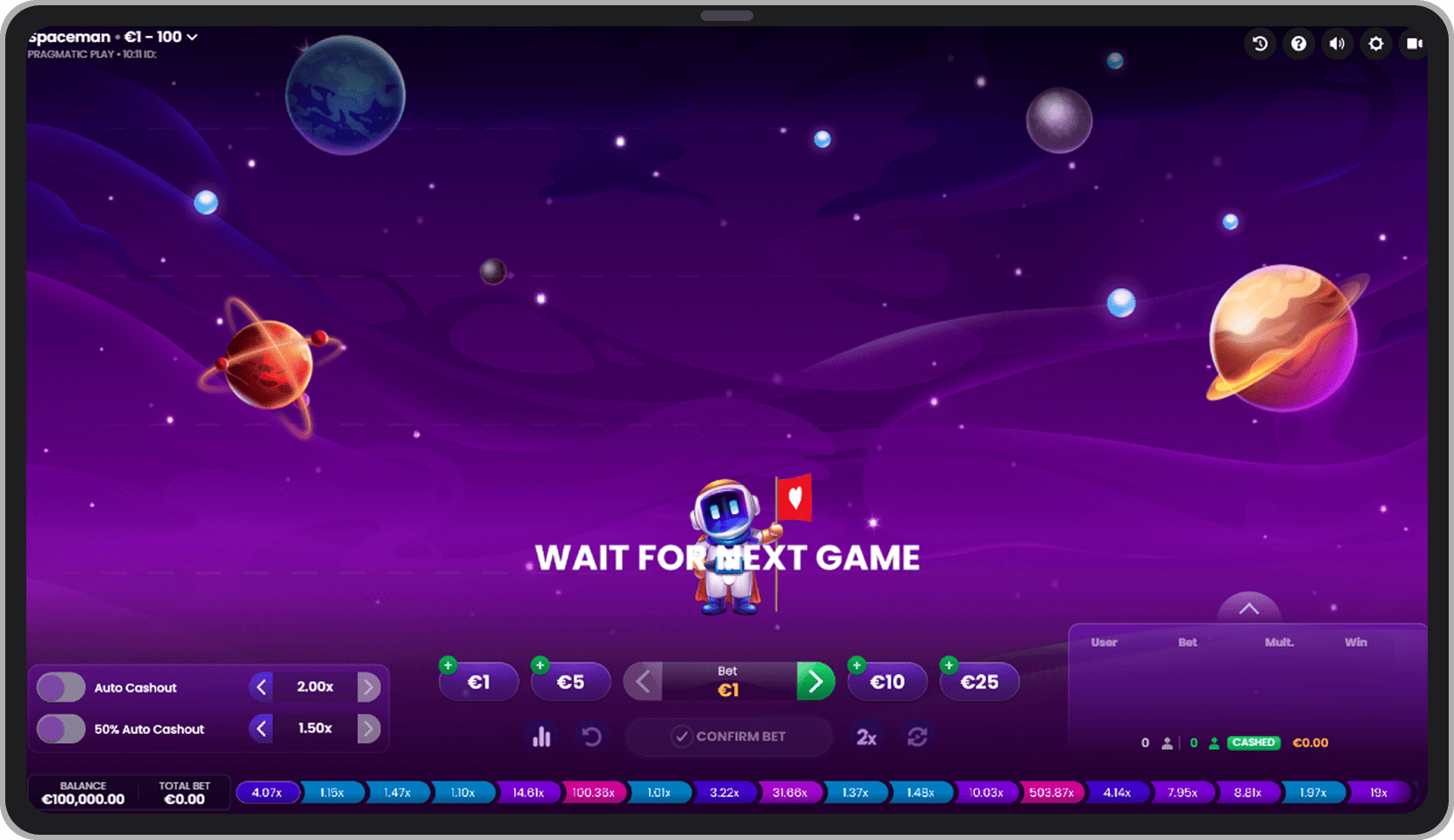 Main game