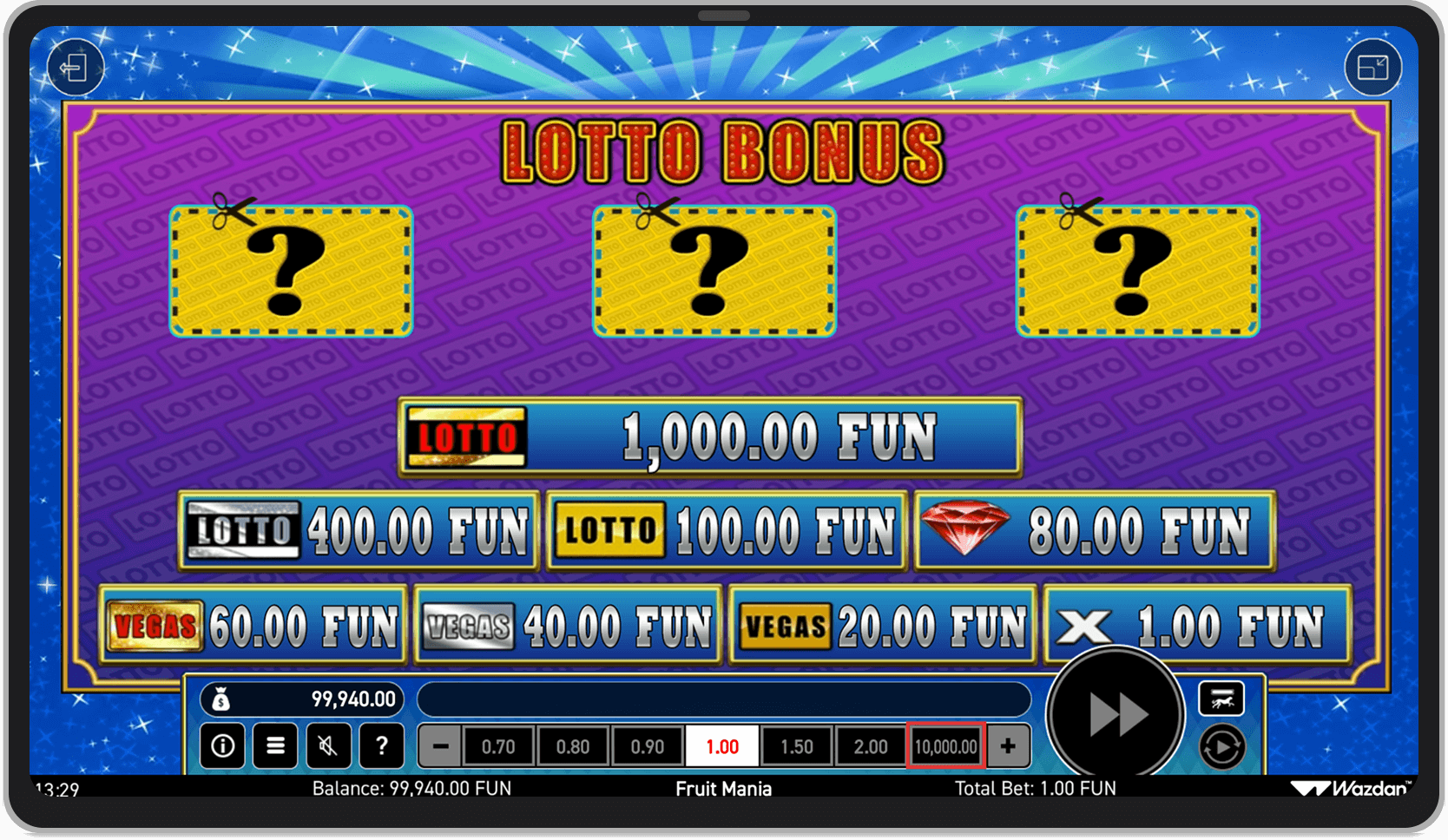 Lotto Bonus Game