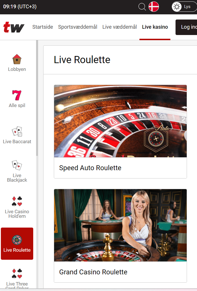  Live Roulette