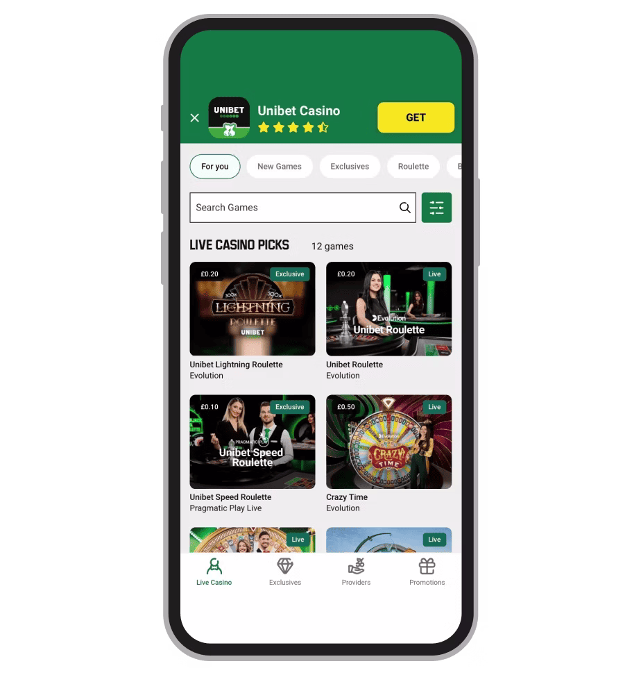 Unibet Live Casino
