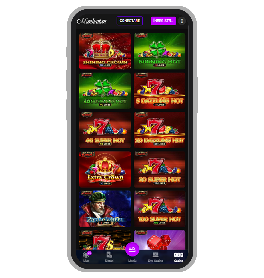 Jocuri cu jackpot la Manhattan
