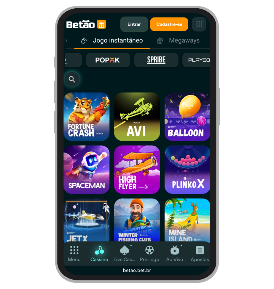 Categoria “Jogo Instantâneo”