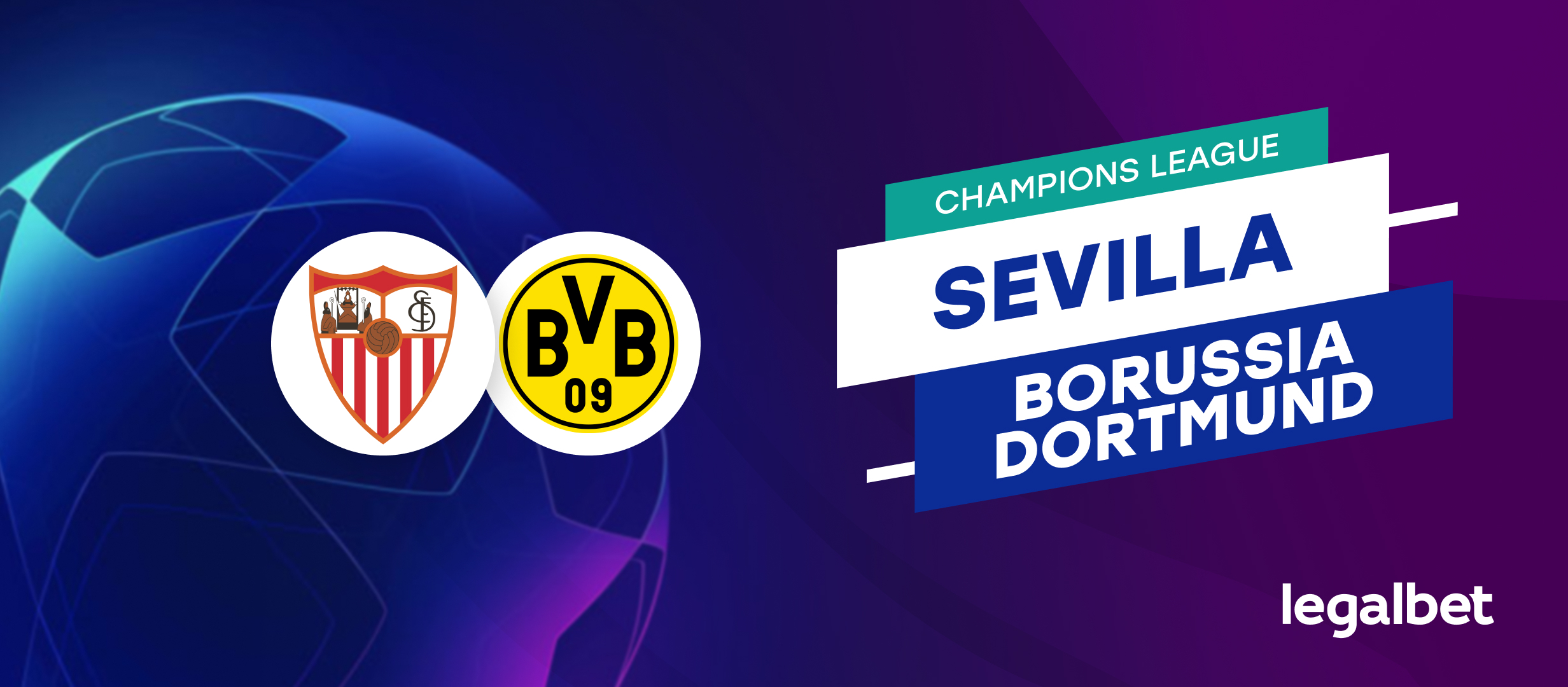 Apuestas y cuotas Sevilla - Borussia Dortmund, Champions League 2022/23