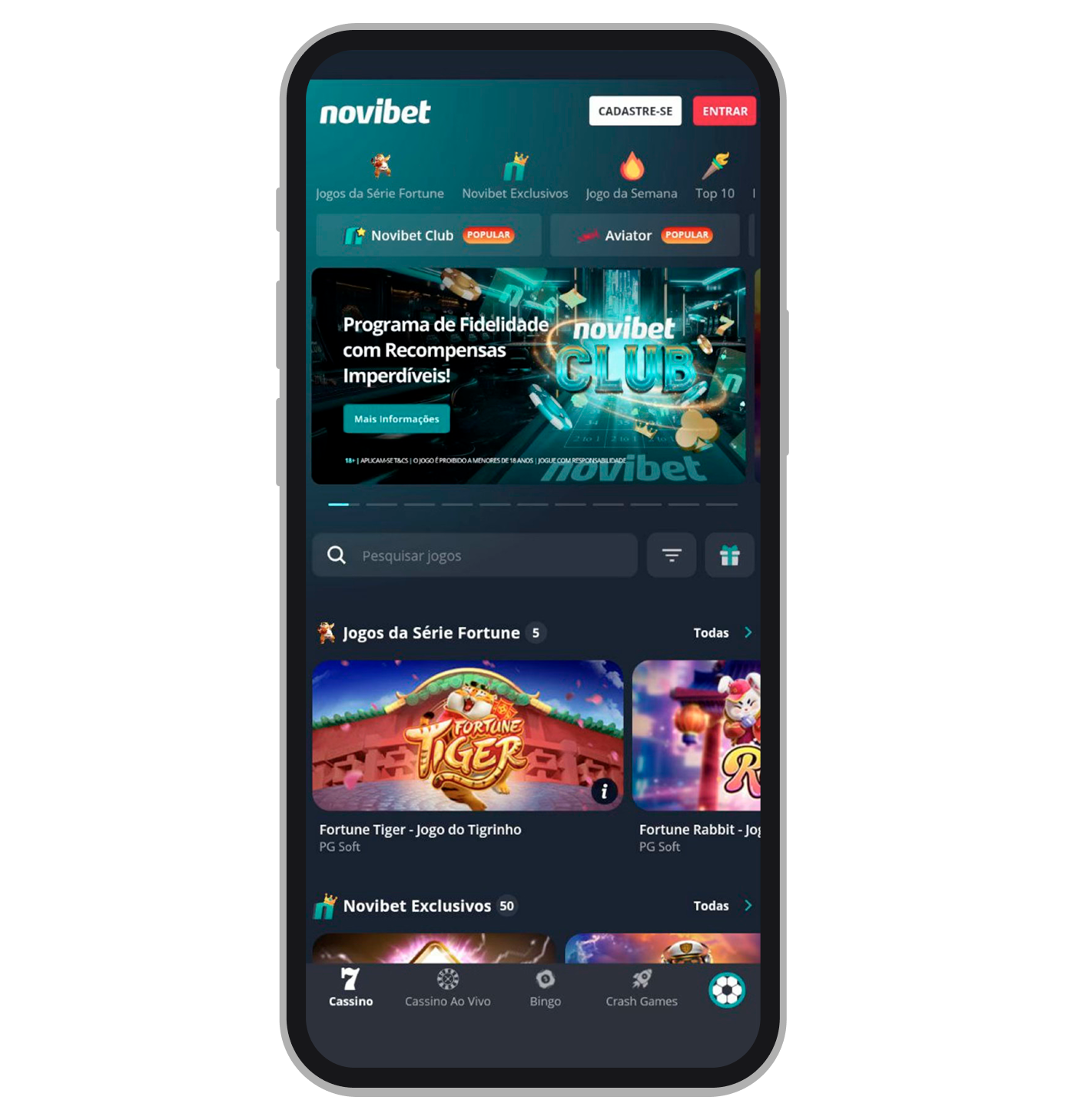 As promoções da Novibet