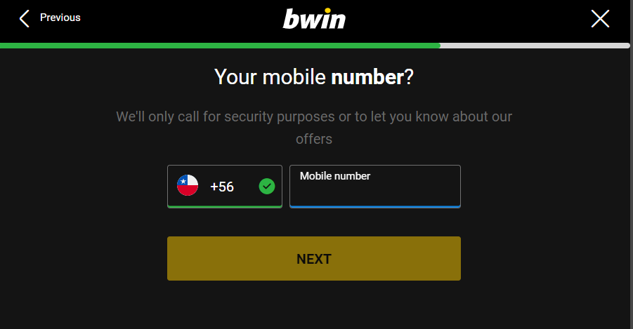 Provide an active mobile number
