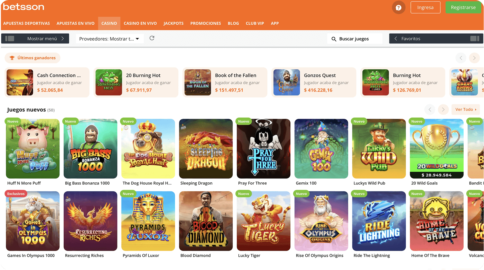 Slots. Betsson