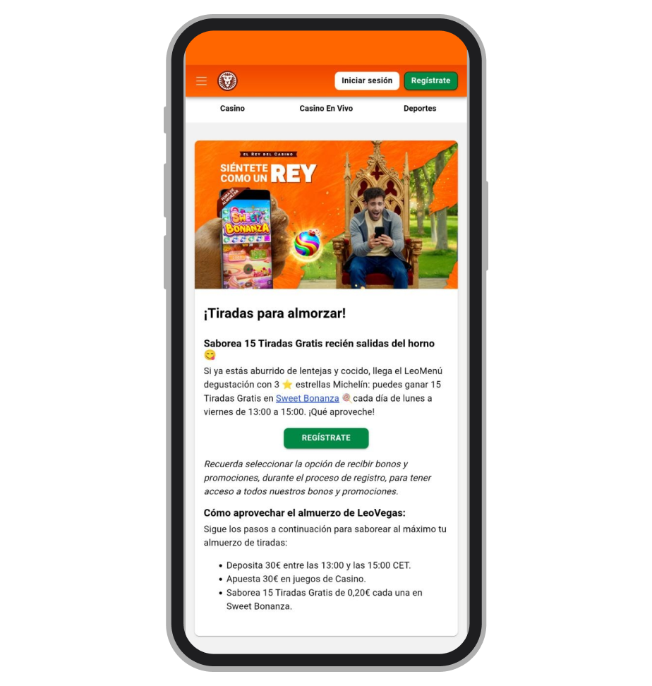 Oferta diaria de LeoVegas