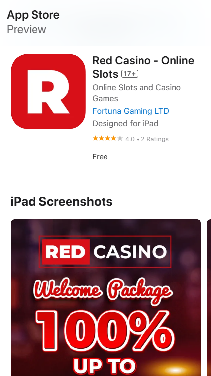 Red Casino App for iOS