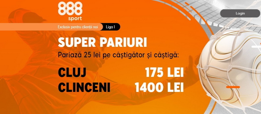 CFR are doar victorii cu Clinceni iar tu ai o super promoţie la 888