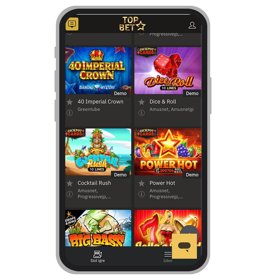 Kockice i slotovi sa temom kockica na TopBet