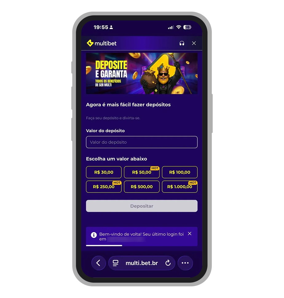 Depósito Pix na Multibet