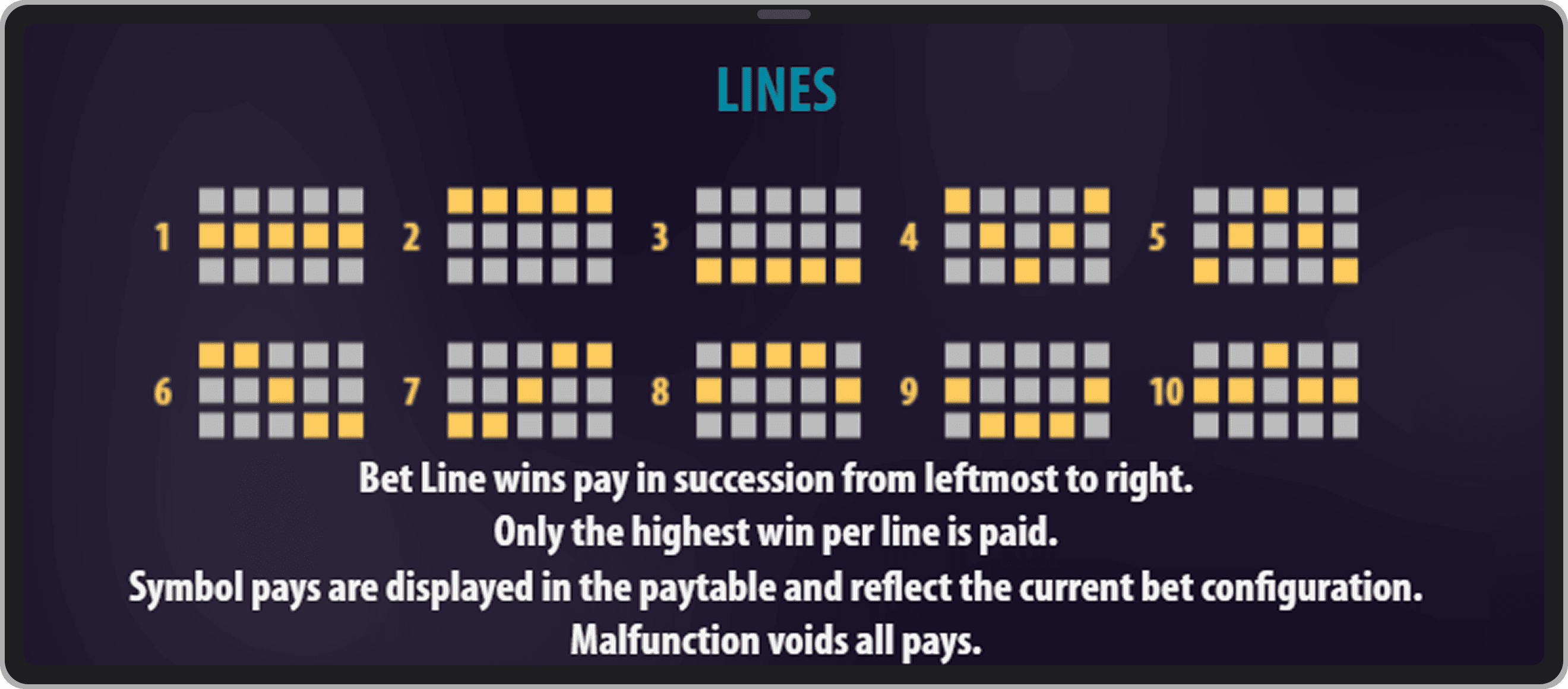 Скриншот с правилами