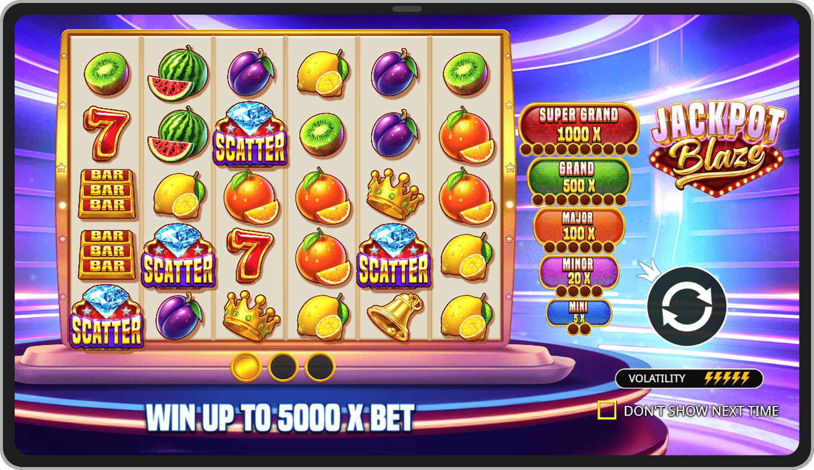 Intro screen