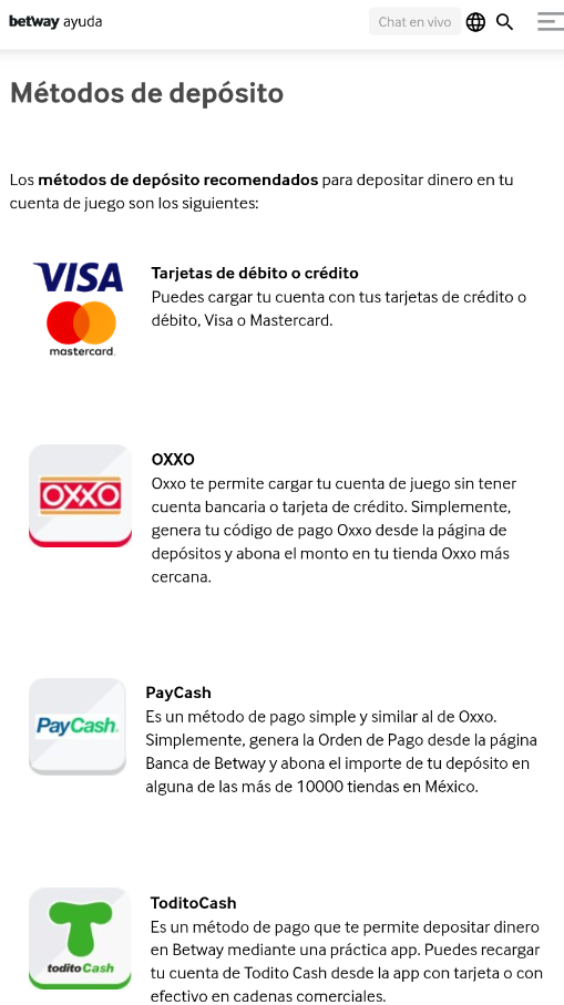 Métodos de depósito