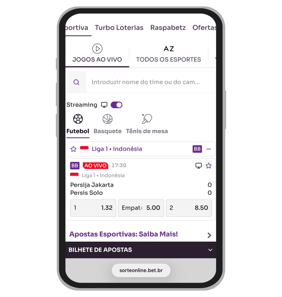 Apostas ao vivo