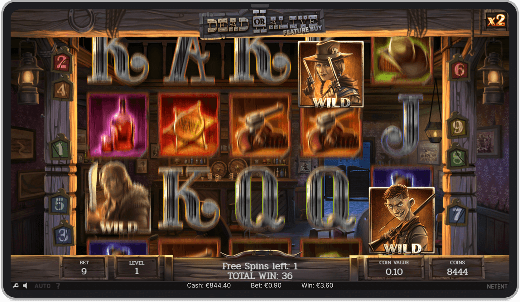 Old Saloon Bonus Game