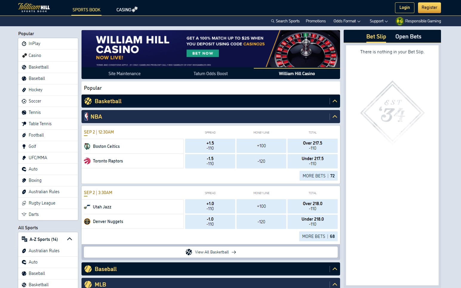 william hill bet online