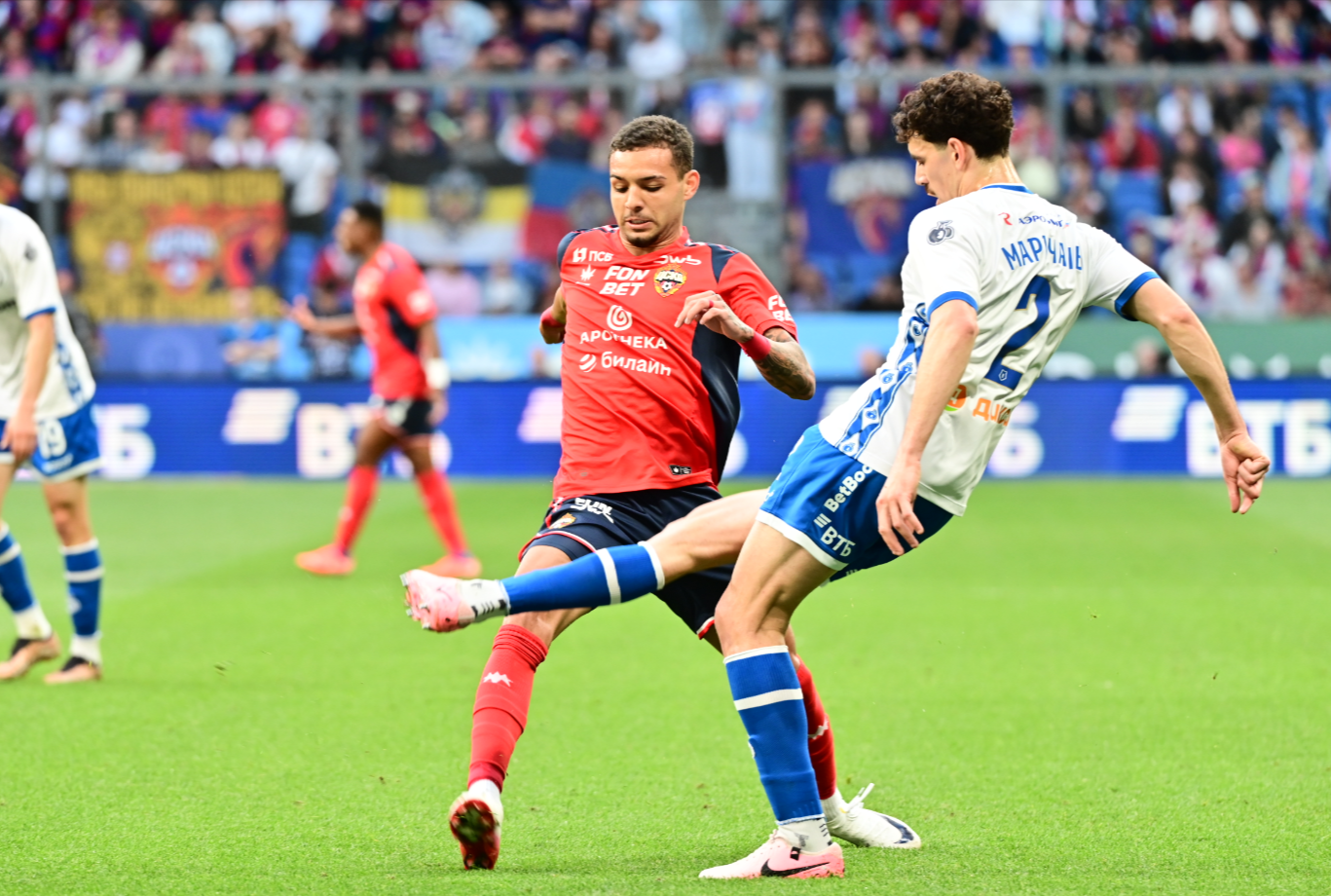 «Динамо» в большинстве разгромило ЦСКА в матче РПЛ.