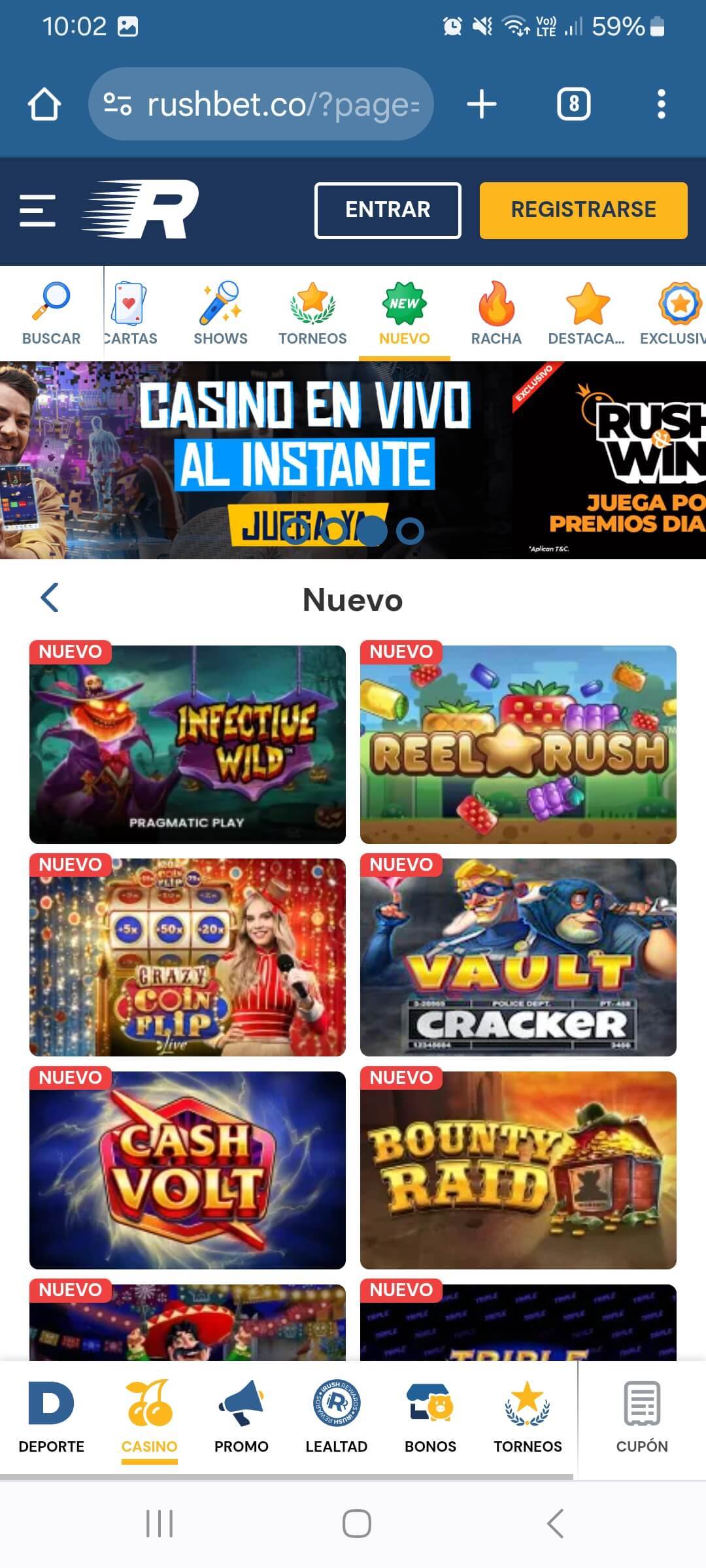 Nuevos juegos