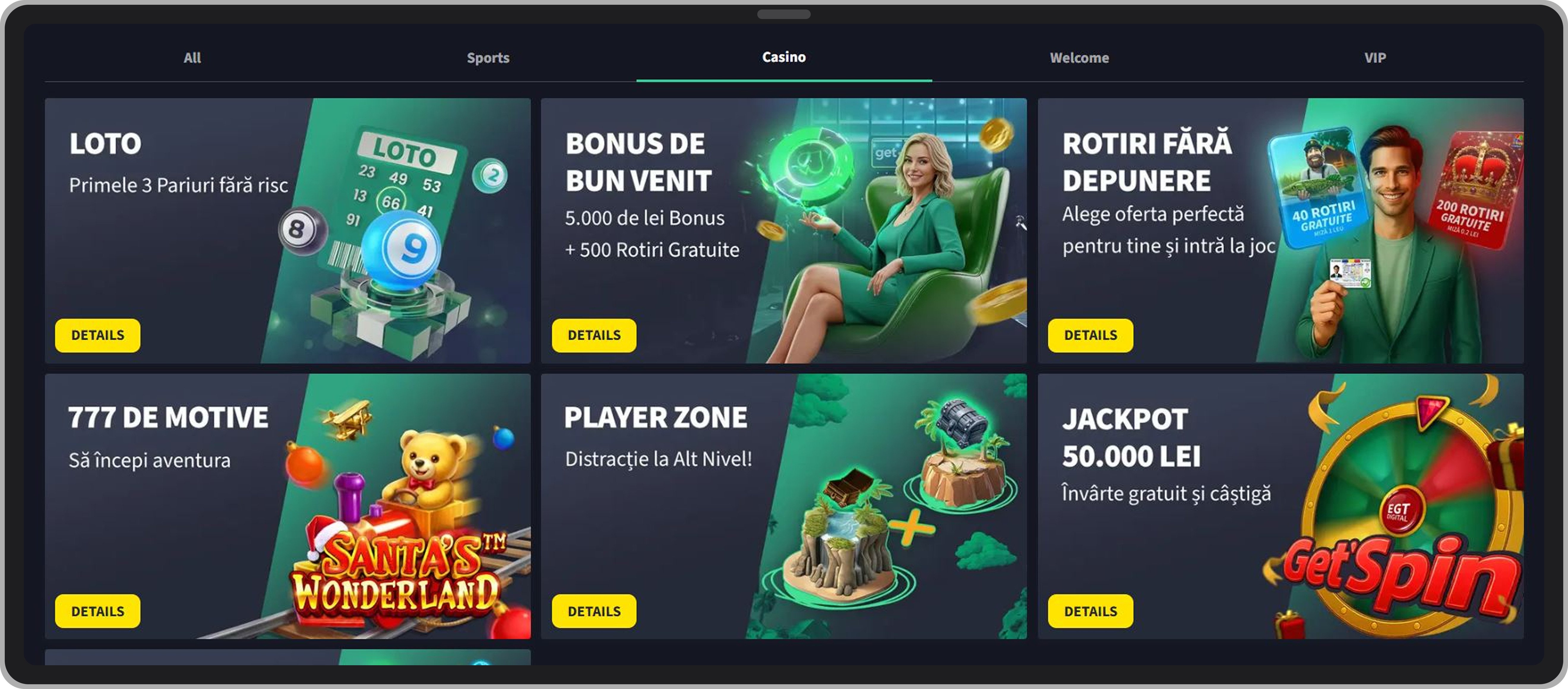Bonusuri și promoții Get`s Bet Casino