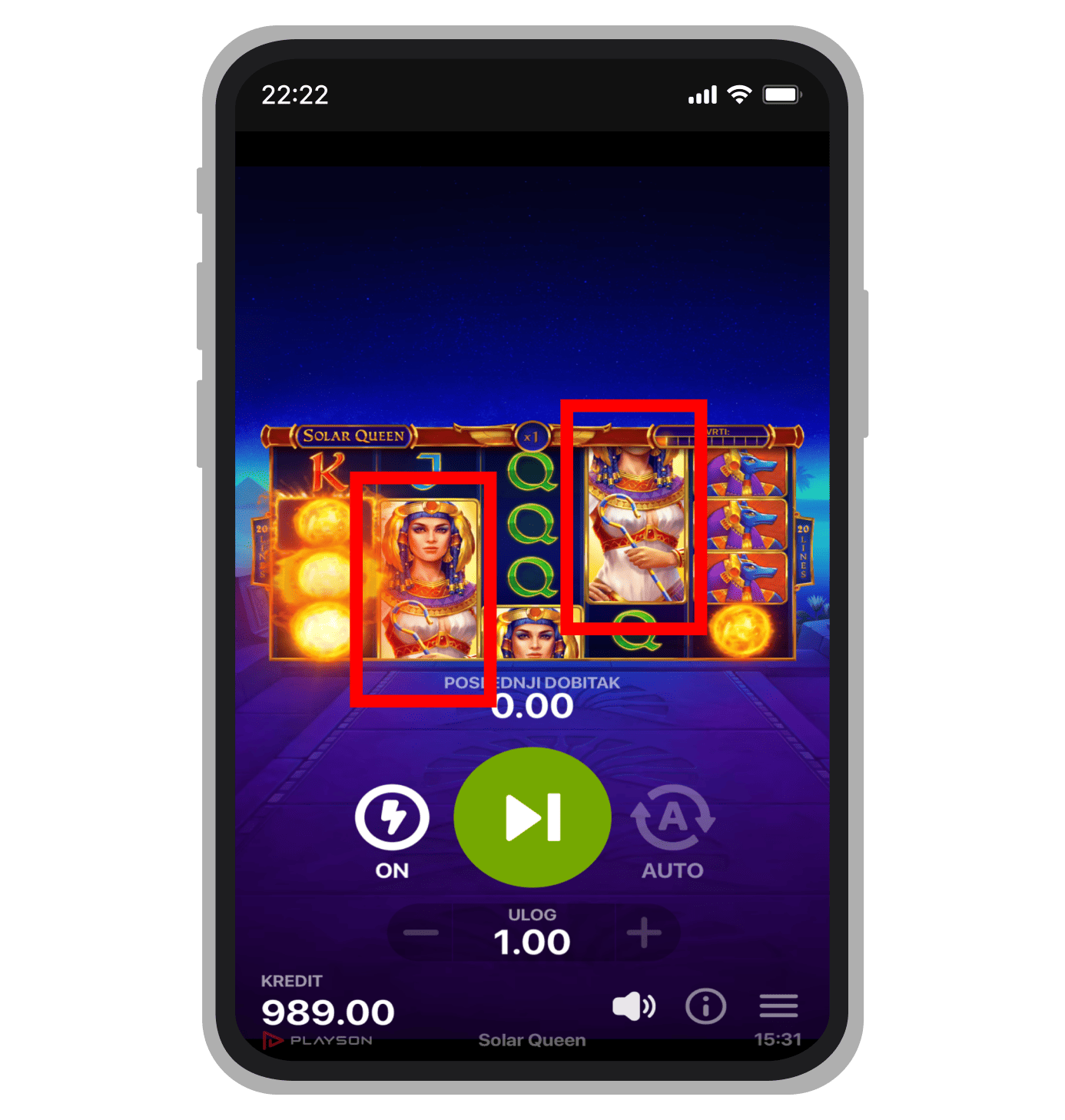 Složeni simbol u Solar Queen
