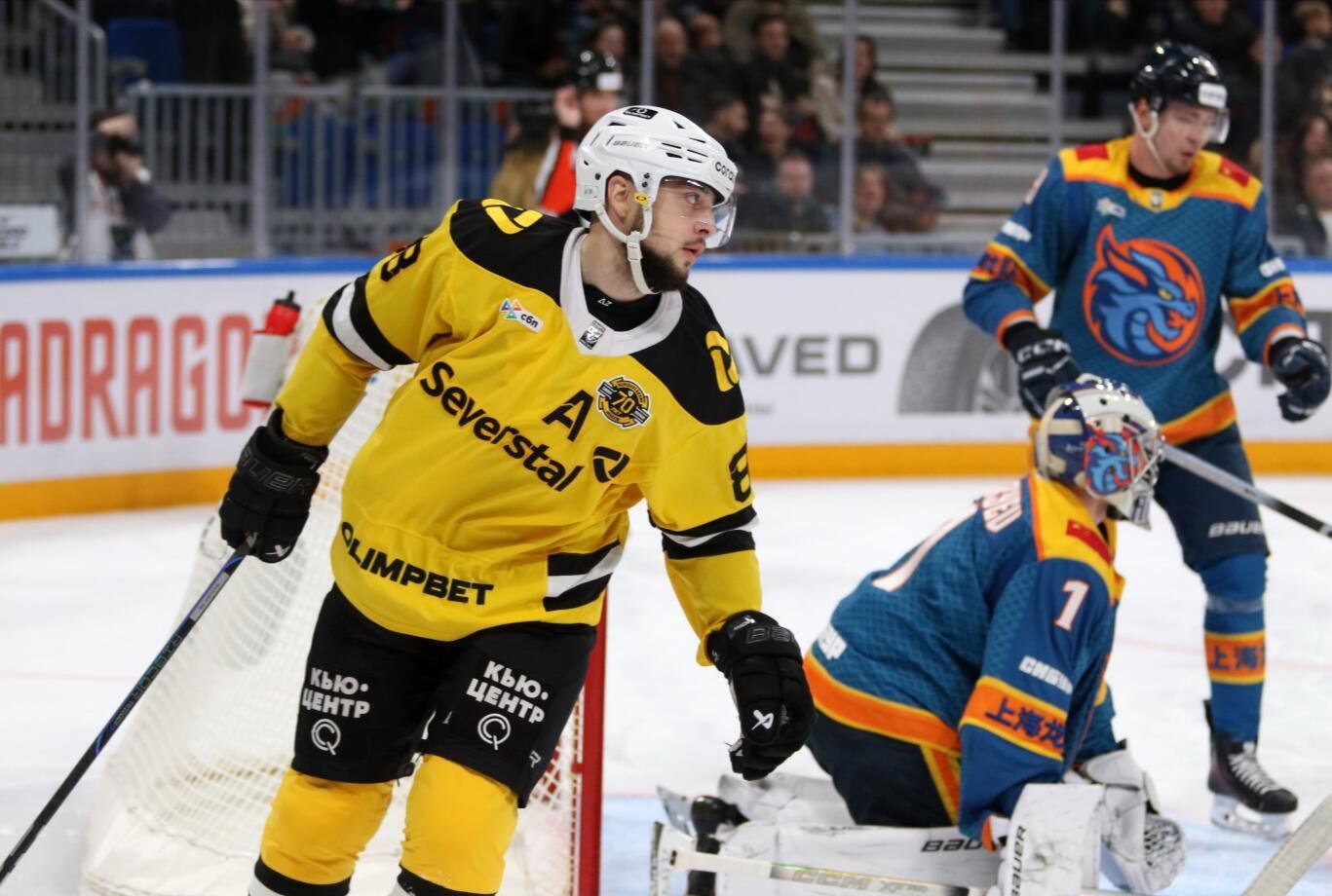 «Шанхай Дрэгонс» проиграли третий матч подряд, уступив «Северстали».