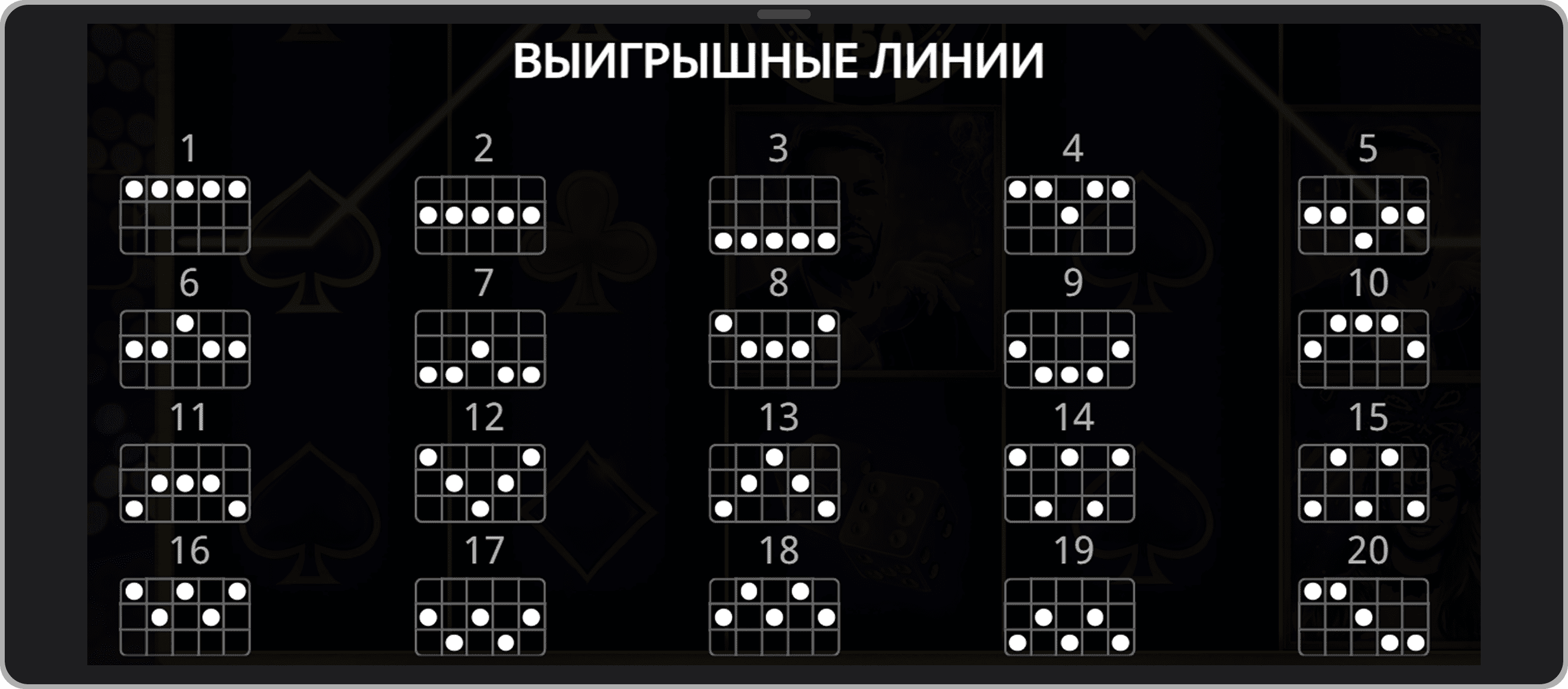 Линии выплат