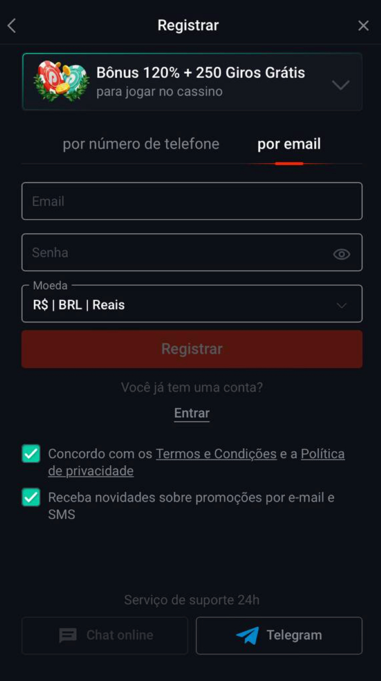 Acesse ao site Pin-Up apostas online e faça login