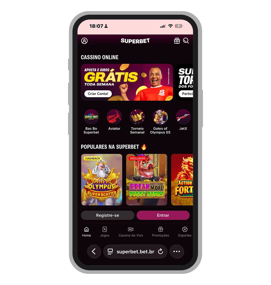 Superbet é marca famosa com ótima ofertad de cassino e pagamentos via Pix