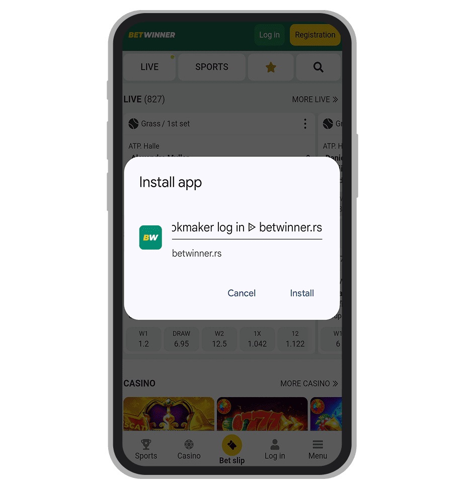 BetWinner install app