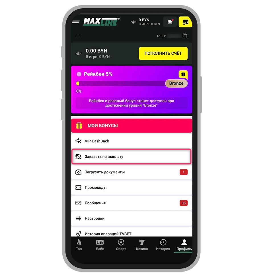 Раздел выплат