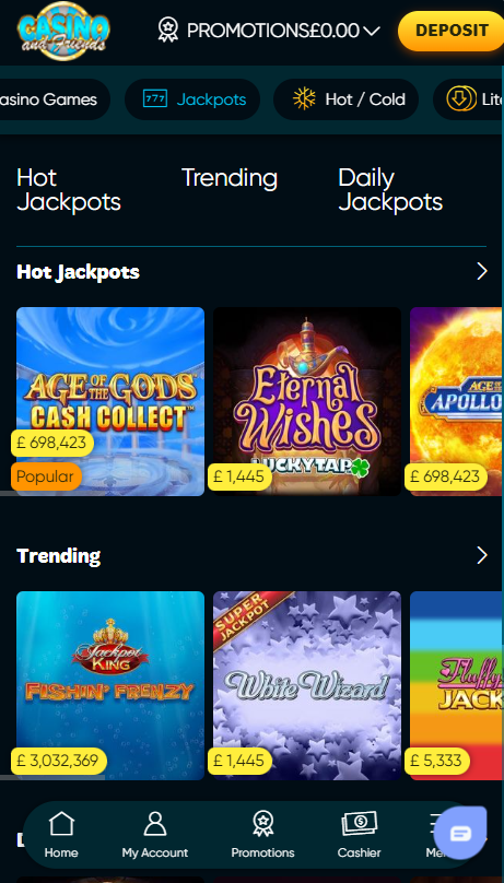 Jackpot page