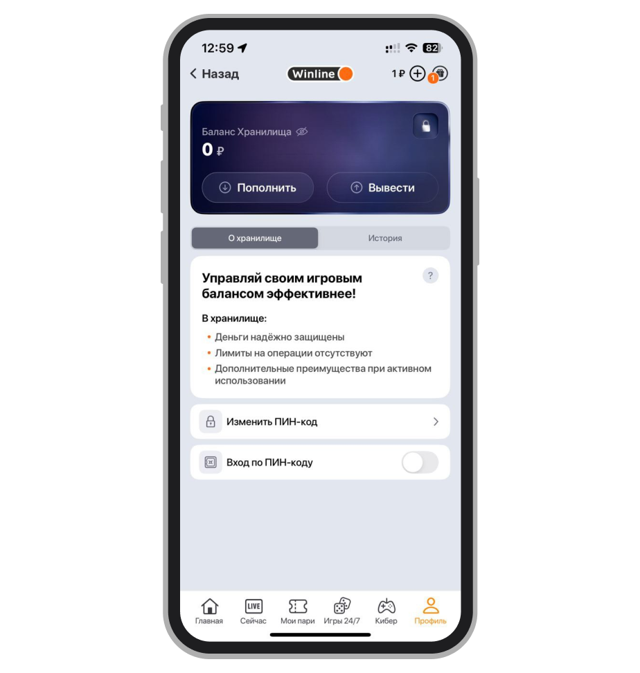 Хранилище от Winline