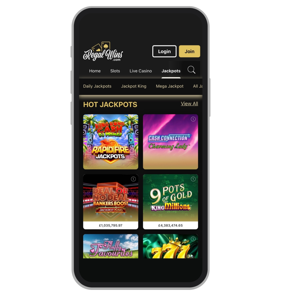 Regal Wins Mobile (Jackpots)