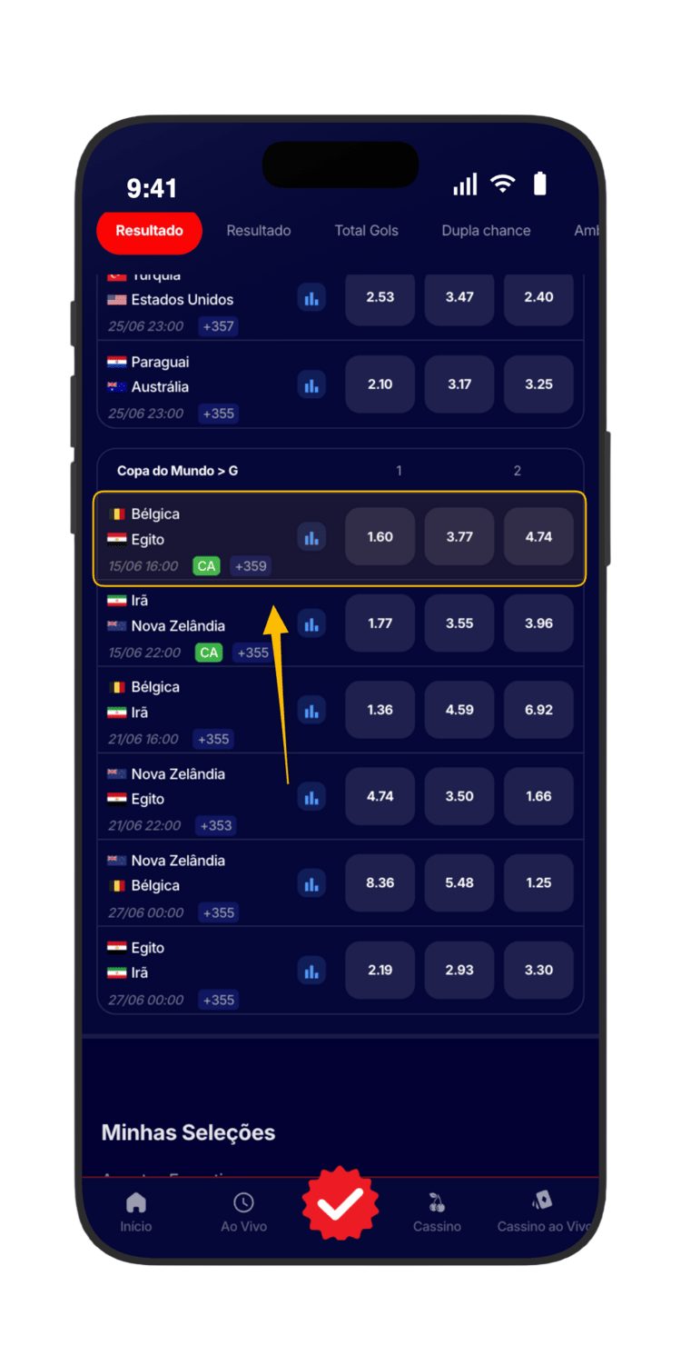 Confira as odds 1X2 de todos os jogos do Grupo G na HiperBet: Bélgica, Egito, Irã e Nova Zelândia