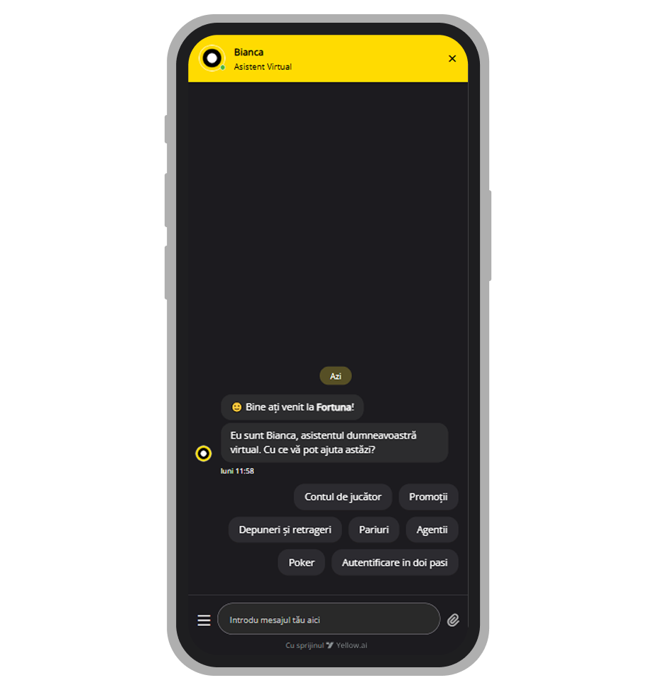 Suport prin chat live