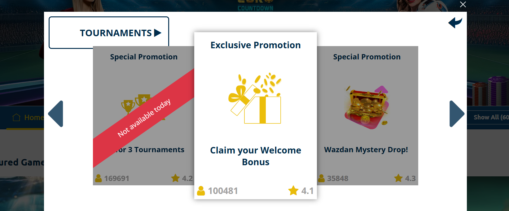 PlayToro Casino's existing customer promotions