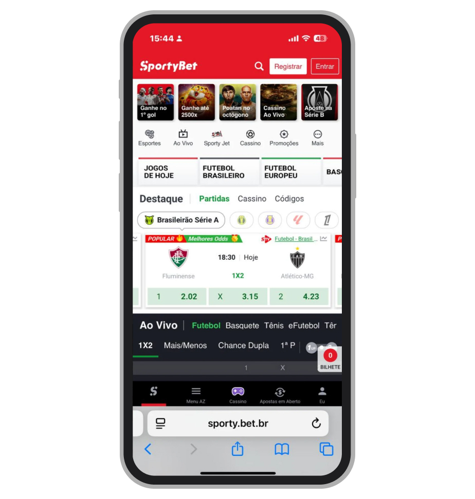 A SportyBet é um dos lííderes do mercado nacional pela quantidade de funcionalidades