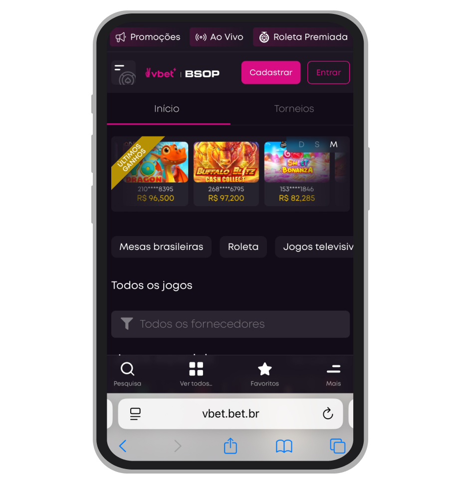 Cassino ao vivo VBET