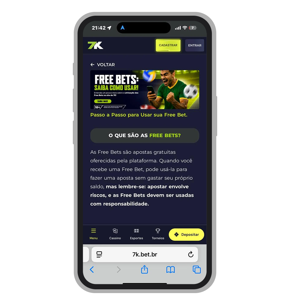 Free Bets na 7K.bet 