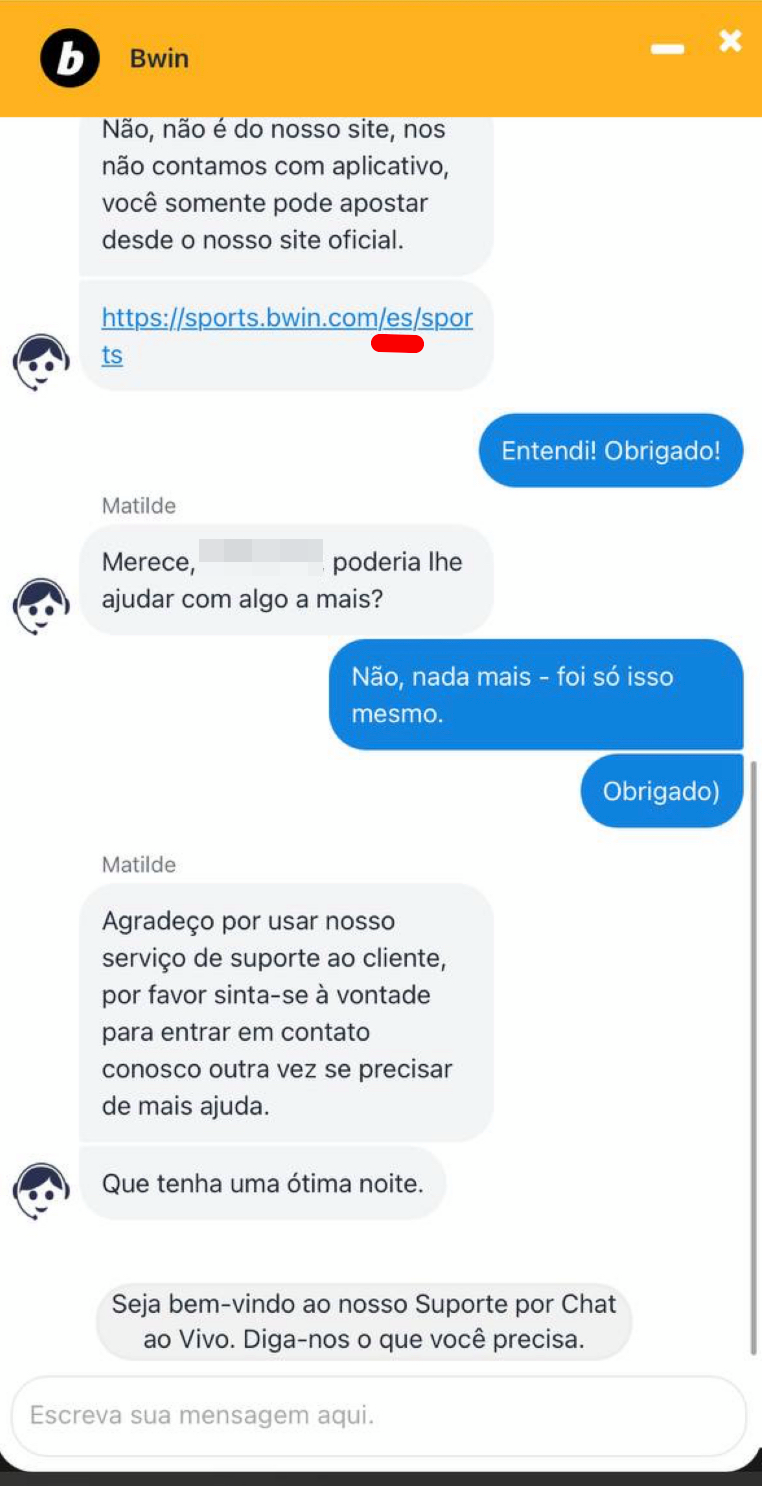 O serviço de suporte nem sempre dá respostas corretas